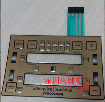 按鍵面板,薄膜開關(guān)面貼,工業(yè)工控薄膜開關(guān)