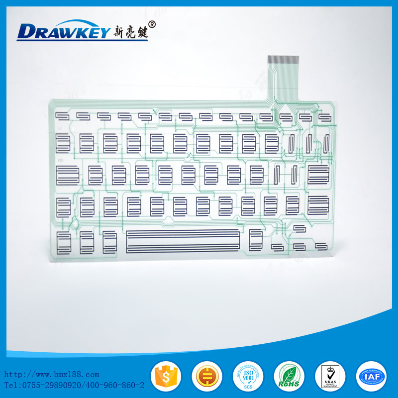 軟性防水鍵盤導(dǎo)電膜,防水鍵盤線路,亮鍵電子