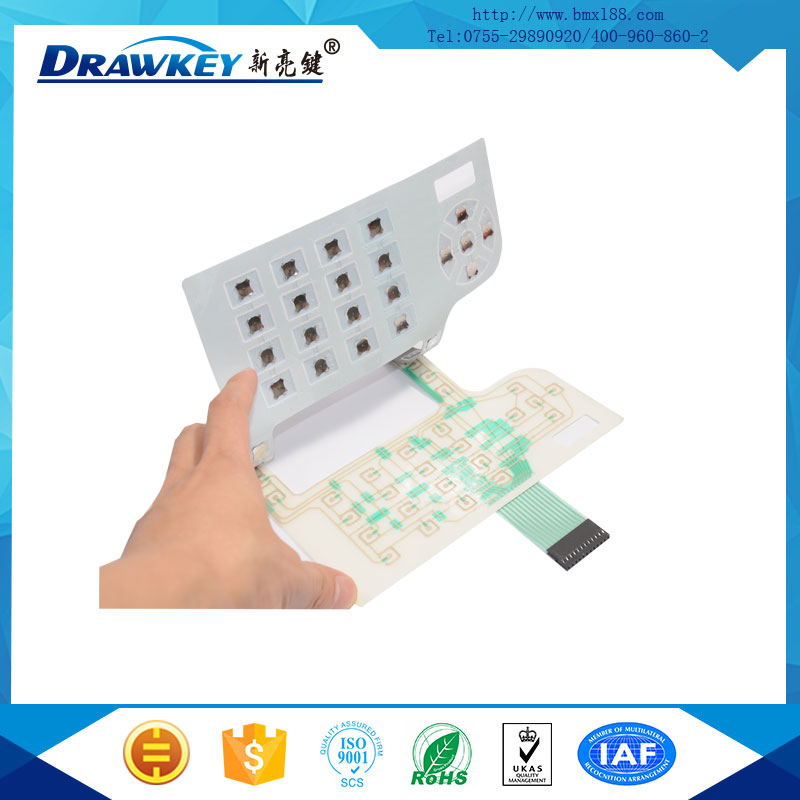 銘版軟性線路按鍵,薄膜開關按鍵,薄膜按鍵