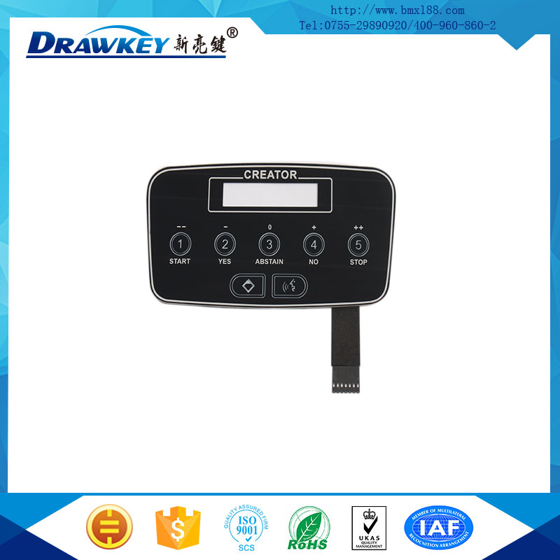 防水IP6薄膜按鍵,薄膜面板,柔性薄膜開(kāi)關(guān)