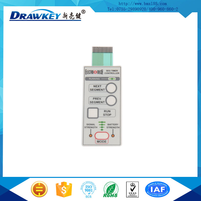 帶按鍵薄膜開關(guān)面貼,按鍵膜,薄膜電路