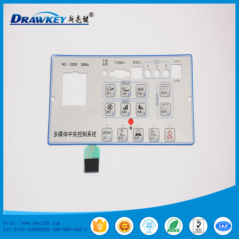 薄膜數(shù)字按鍵面板,柔性線路板,控制面板