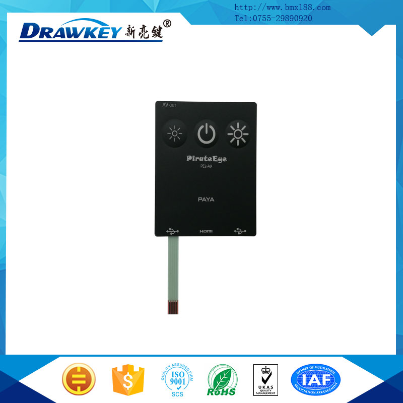 薄膜面板線路印刷,防水薄膜按鍵,柔性線路板