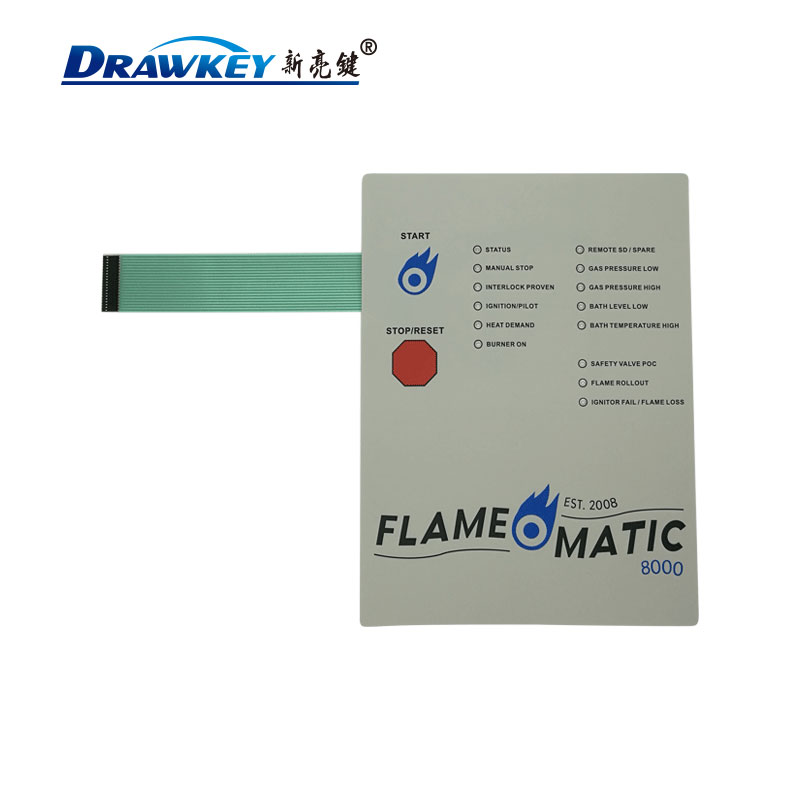 LED 貼片薄膜開關(guān),LED燈金屬彈片按鍵,帶燈薄膜開關(guān)